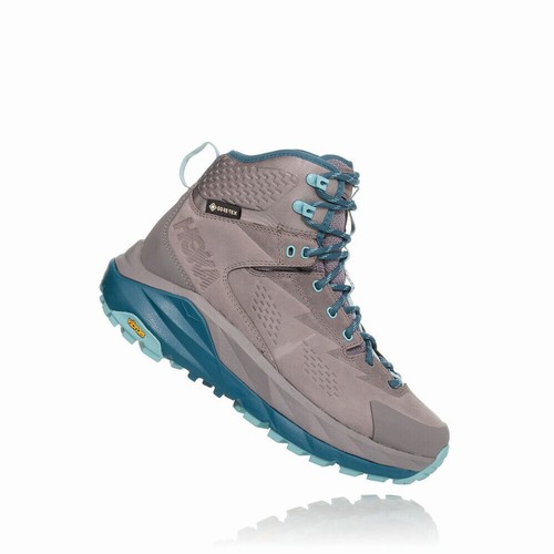 Hoka One One SKY KAHA GORE-TEX Hiking Shoes For Women India Grey/Blue IN-6432